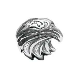  Genuine Zable (TM) Product. 925 Sterling Silver Eagle Head 