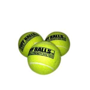 of 3 Balls   Size of a Tennis Ball   2.5   Natural Rubber Tough Ball 
