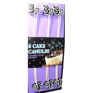  30th Birthday Candles   Cake Decoration Candle