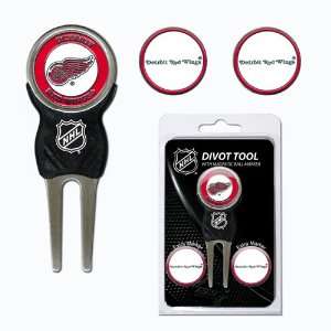  NHL Detroit Red Wings 3 Marker Sign Divot Pack Sports 