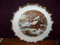 Currier & Ives A Home In The Wilderness Collector Plate  