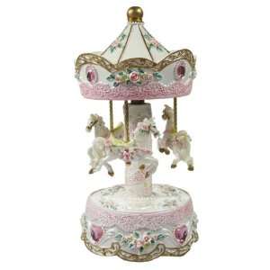  Musical Carousel Merry Go Round   Pink   Plays Kimiwo 
