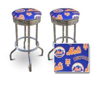 New York Mets Baseball MLB Print Soft Specialty / Custom Barstools 