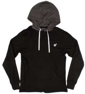 The Hundreds Clothing Denali Lightweight Pullover Hoodie   Black 