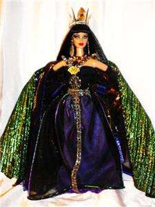 Queen of the Dragons barbie doll ooak goth gothic reptile  
