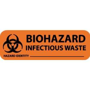  LABELS BIOHAZARD INFECTIOUS WASTE