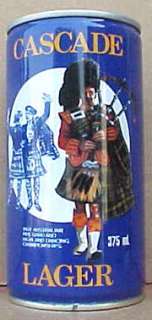 CASCADE LAGER, 1984 Pipe & Dancing, Beer Can, AUSTRALIA  
