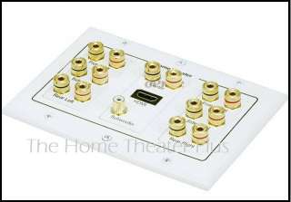 NEW 7.1 HOME THEATER WALL PLATE + HDMI GOLD CONNECTOR  