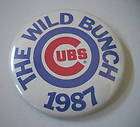 Pinback Button   The Wild Bunch Chicago Cubs 1985  
