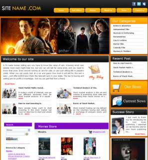 Professional Movie Store Business Website for Sale  