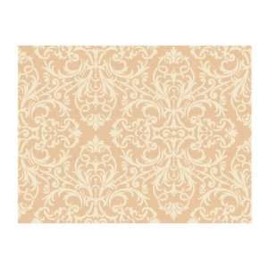 York Wallcoverings PS3874 Wind River Lacey Filigreed Damask Prepasted 