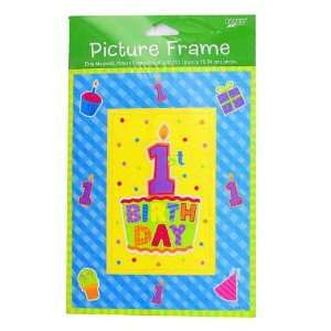  6 Magnetic 1st Birthday Picture Frames 4x6