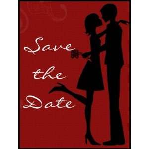  Save the Date Couple Stamp