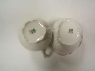 Weimar Germany Porcelain China Creamer Sugar Bowl  