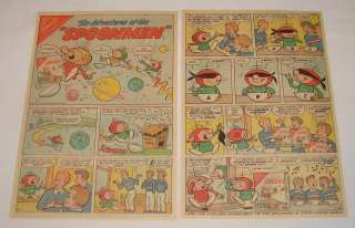 1958 Nabisco SPOONMAN cartoon ad ~ Taste Test  