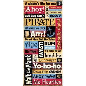   Stickers/Borders Packaged, Pirate Words Arts, Crafts & Sewing