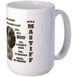  Mastiff FAQ Funny Large Mug by  