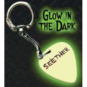  Seether Glow In The Dark Premium Guitar Pick Keyring 