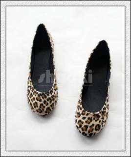 Lady Fashion Leopard Upper Pump Shoes Full size Hot Sell #011  