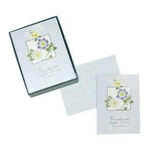  CR Gibson Box of 12 Sympathy Acknowledgment Note Cards 