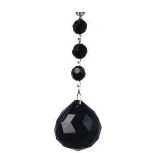   Light Charms   BLACK FACETED BALL   30MM (3 per box)