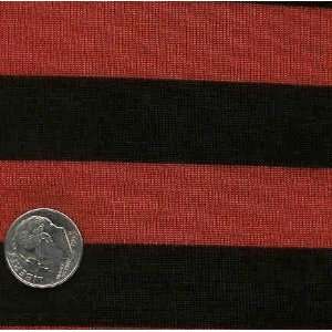   STRIPE CHRISTMAS RED BLACK Fabric By The Yard Arts, Crafts & Sewing