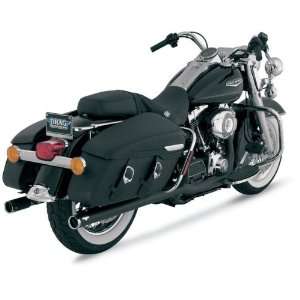 Vance & Hines Black Big Shot Duals Exhaust System For Harley Davidson 
