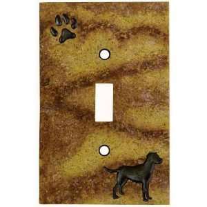 Black Lab Stonecast Single Switch Plate Cover