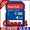 SanDisk 4GB Class 4 SDHC SD HC Flash Memory Card N