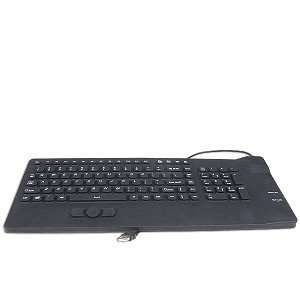   102 Key USB Waterproof Keyboard w/Built in Mouse (Black) Electronics