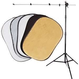   in 1 Multi Photographic Reflector 40x60 Oval Disc with Stand Kit