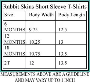 The measurements above are of the shirt lying flat.