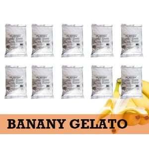 Banany Gelato Mix (Banana)   Pack Of 10 Grocery & Gourmet Food