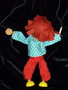 Maker Pelham Puppets Made in England impressed on wood handle.