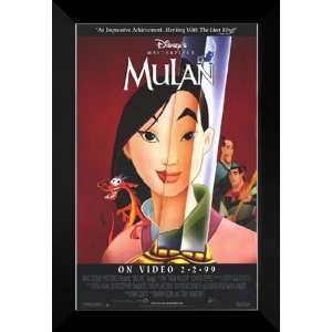  Mulan 27x40 FRAMED Movie Poster   Style B   1998