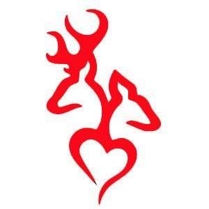  Browning Deer Head Heart Logo Style #2(Decal will come in 
