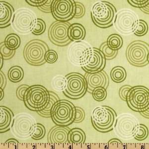  44 Wide Jungle Buddies Target Circle Green Fabric By The 
