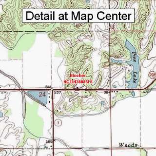  USGS Topographic Quadrangle Map   Blocher, Indiana (Folded 