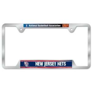  New Jersey Nets Metal License Plate Frame Sports 