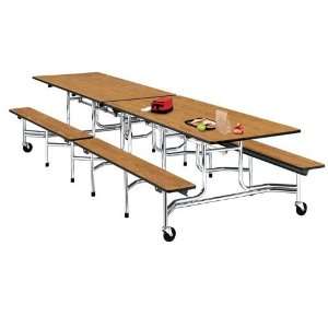  Virco Folding Mobile Table With Attached Seating Office 
