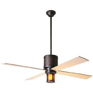 52 Bodega Rubbed Bronze and Mica Ceiling Fan