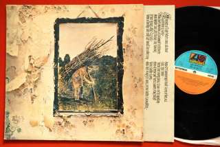 LED ZEPPELIN IV UNIQUE LABEL #2 1983 RARE EXYUGO LP  