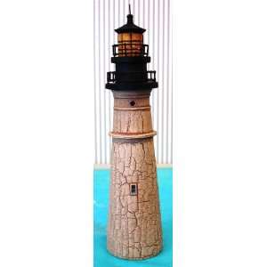   Portland Head Lighthouse Figurine Blossom Bucket Black