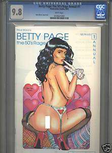 Betty Page The 50s Rage Annual #1 CGC 9.8 Steve Woron  
