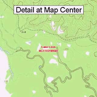   Map   Lake Leon, Texas (Folded/Waterproof)