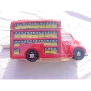   COOKIE JAR BY GIBSON, CERAMIC DELIVERY TRUCK DESIGN