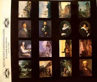 DOLLHOUSE MINIATURE SET of 16 UNFRAMED PICTURES by MINI MUNDUS   112 