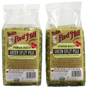 Bobs Red Mill Green Split Peas Beans   2 pk.  Grocery 