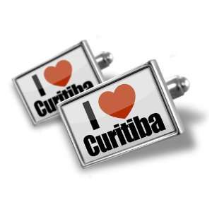 Cufflinks I Love Curitiba region Brazil, South America   Hand Made 