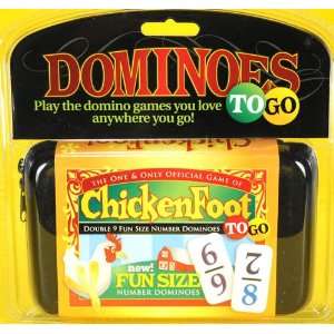    Chickenfoot Fun Size Dominoes to Go with Numbers Toys & Games